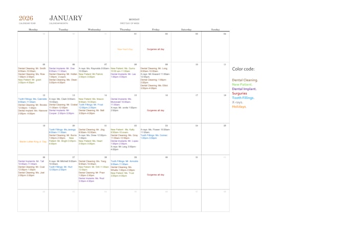 manage your calendar and appointment scheduling